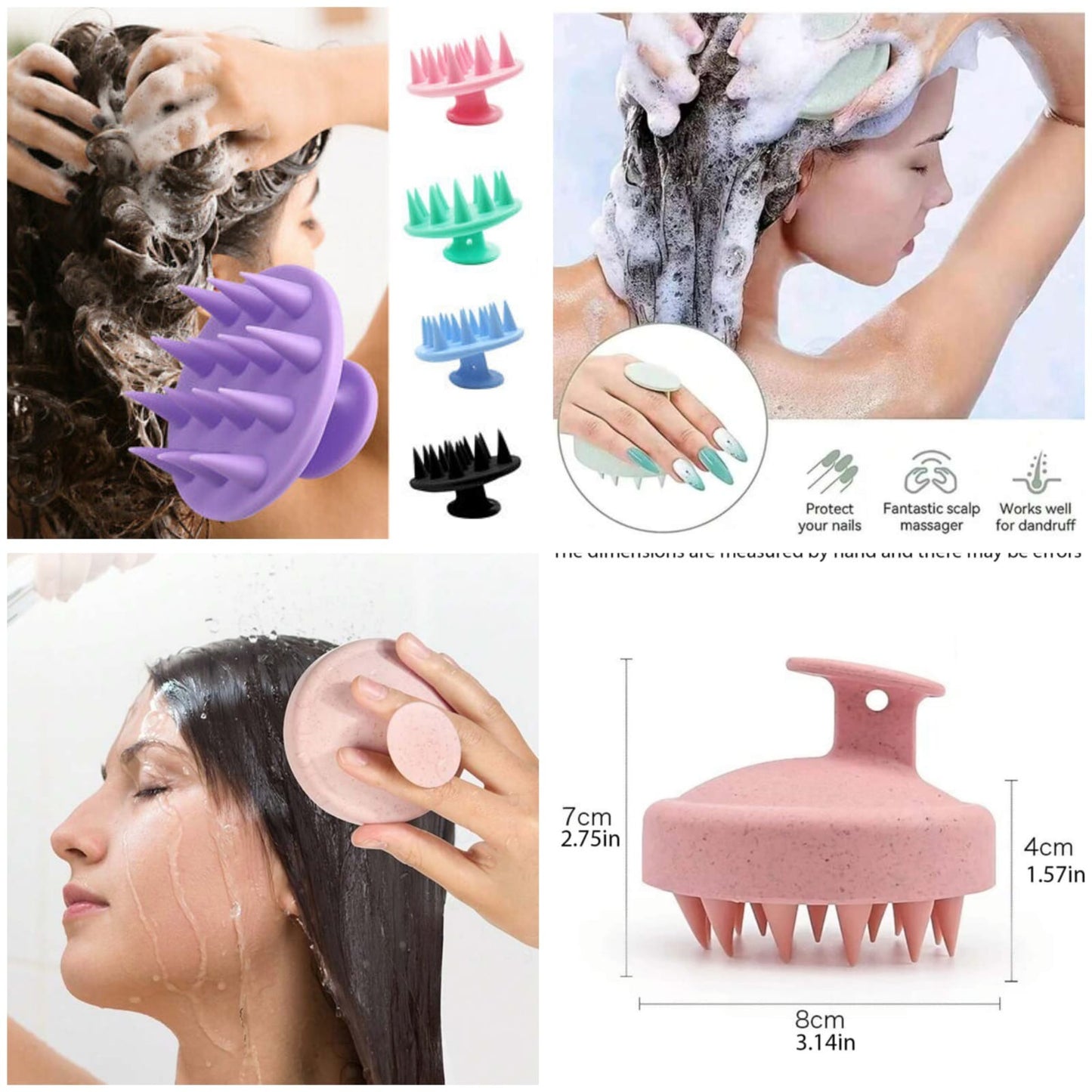 Hair Scalp Massager Brush (Random Color)
