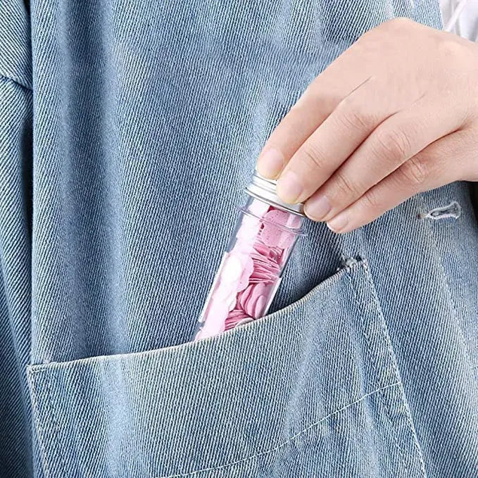 ✨ Mini Soap Petals in Tube – Portable, Disposable Paper Soap Sheets for Clean Hands On-the-Go | Ideal for Travel, Kitchen & Outdoors