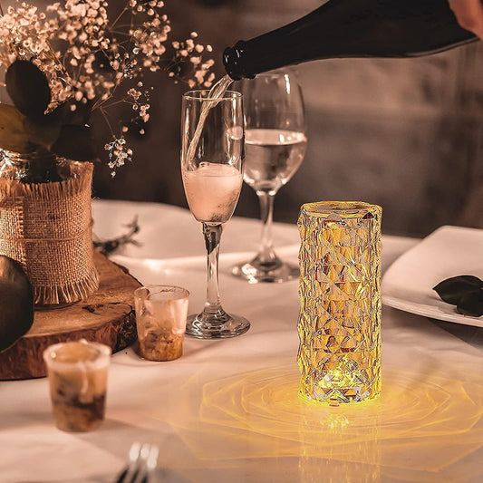 Diamond Glow Lamp – USB Rechargeable & Remote Control